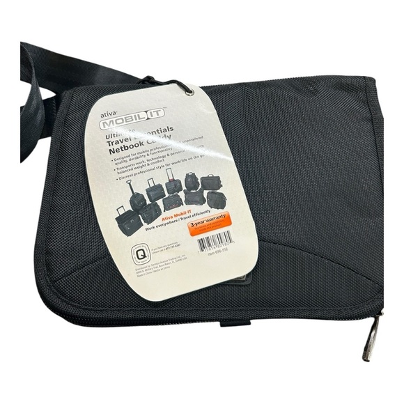 Black Travel Essentials Notebook Caddy NWT - Picture 3 of 14